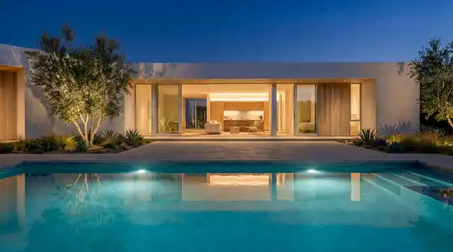 Sierra Blanca — Pool Area Night